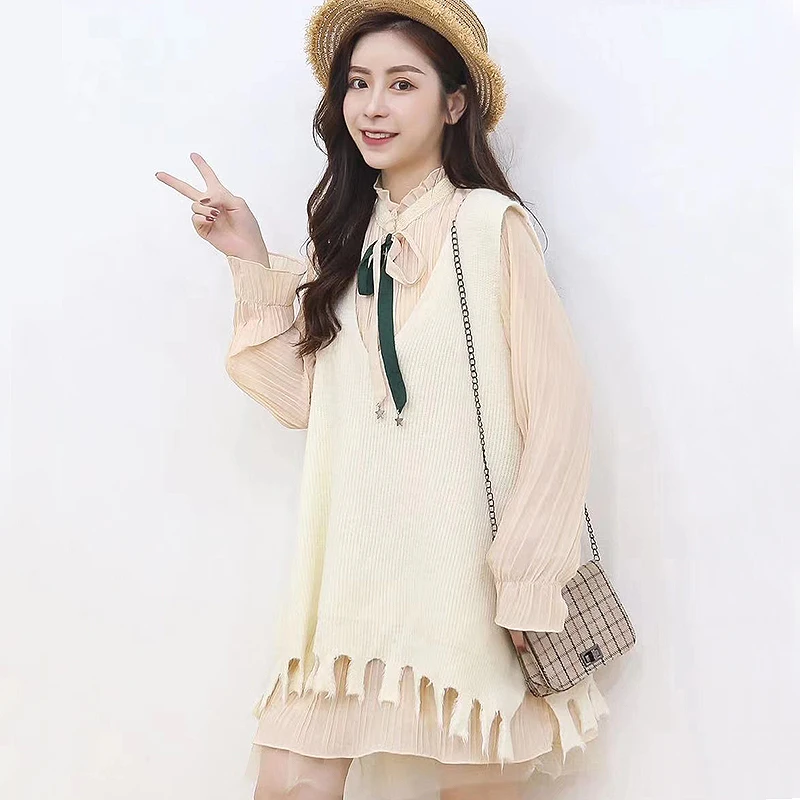 

2019 Casual Women Sweater Vest Pullover waistcoat Vest knitted Vest for women Spring Autumn Sleeveless jecket chaleco mujer