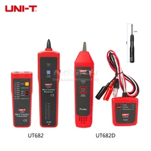 UNI-T провода трекер тестер UT682 UT682D цепи RJ11 RJ45 телефонные провода отслеживания линии Finder LAN кабель сети детектор инструмент