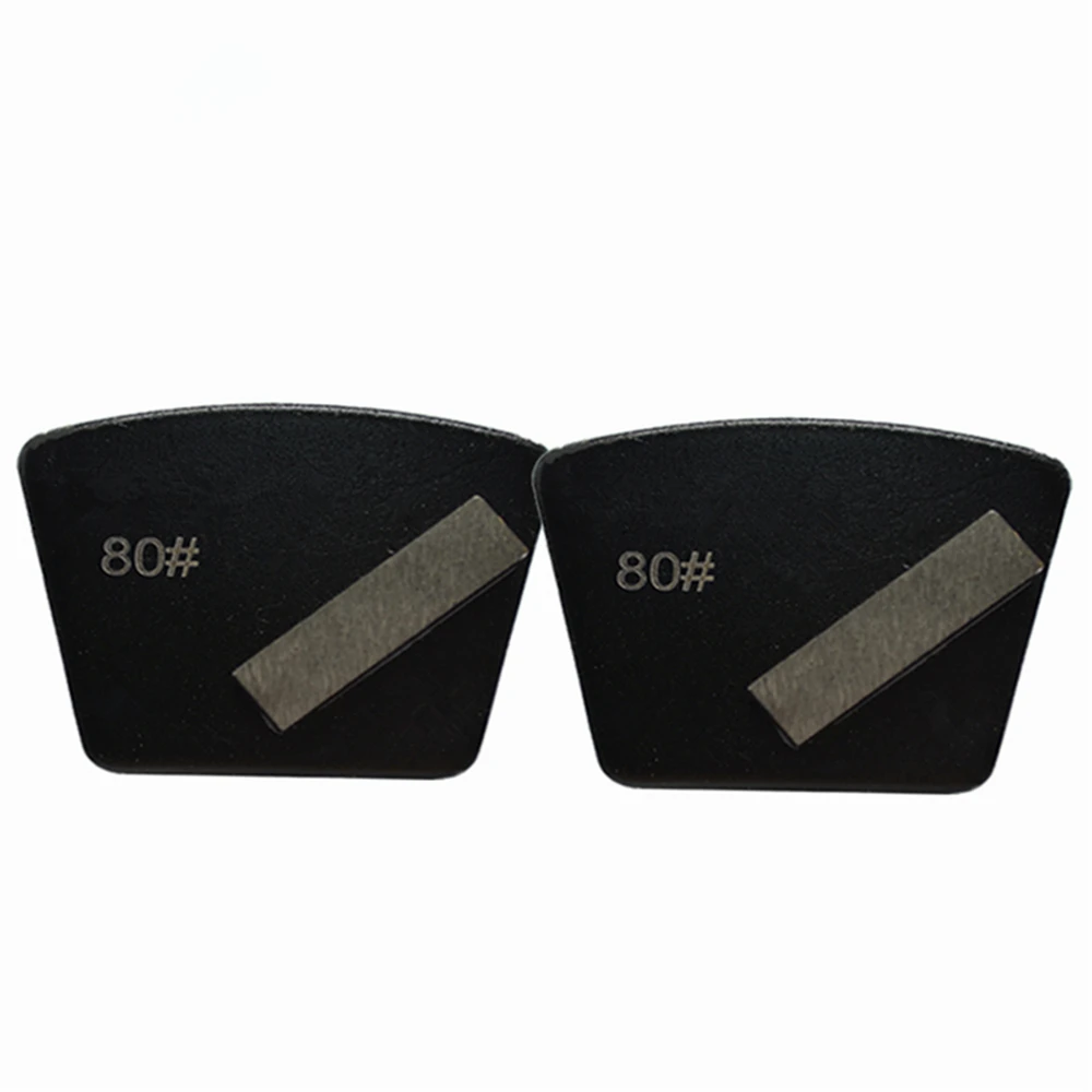 GS10 Single Bar Segmented Diamond Grinding Shoes Scanmaskin Redi Lock Polishing Pads for Scratching Glue Concrete Floor 12PCS