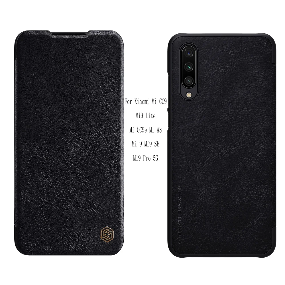 Для xiaomi mi9 Pro 5G чехол NILLKIN Qin smart wake up Флип кожаный бумажник для Xiaomi Mi cc9/cc9E/mi9 lite/Mi A3/Poco