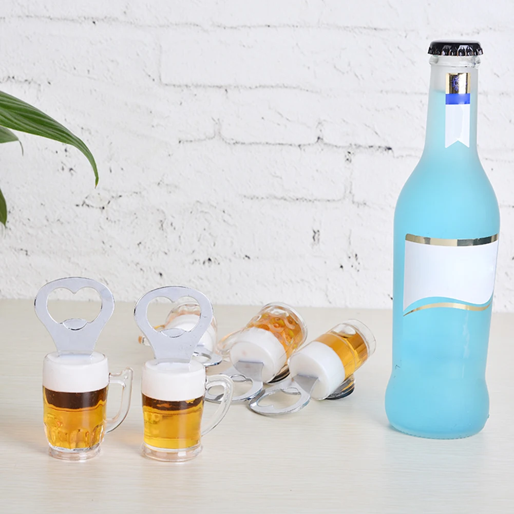 Wine Party Decorative Hanging Practical Home Fridge Magnets Beer Bottle Opener Ornament Simulation Cup DIY Kitchen Accessories