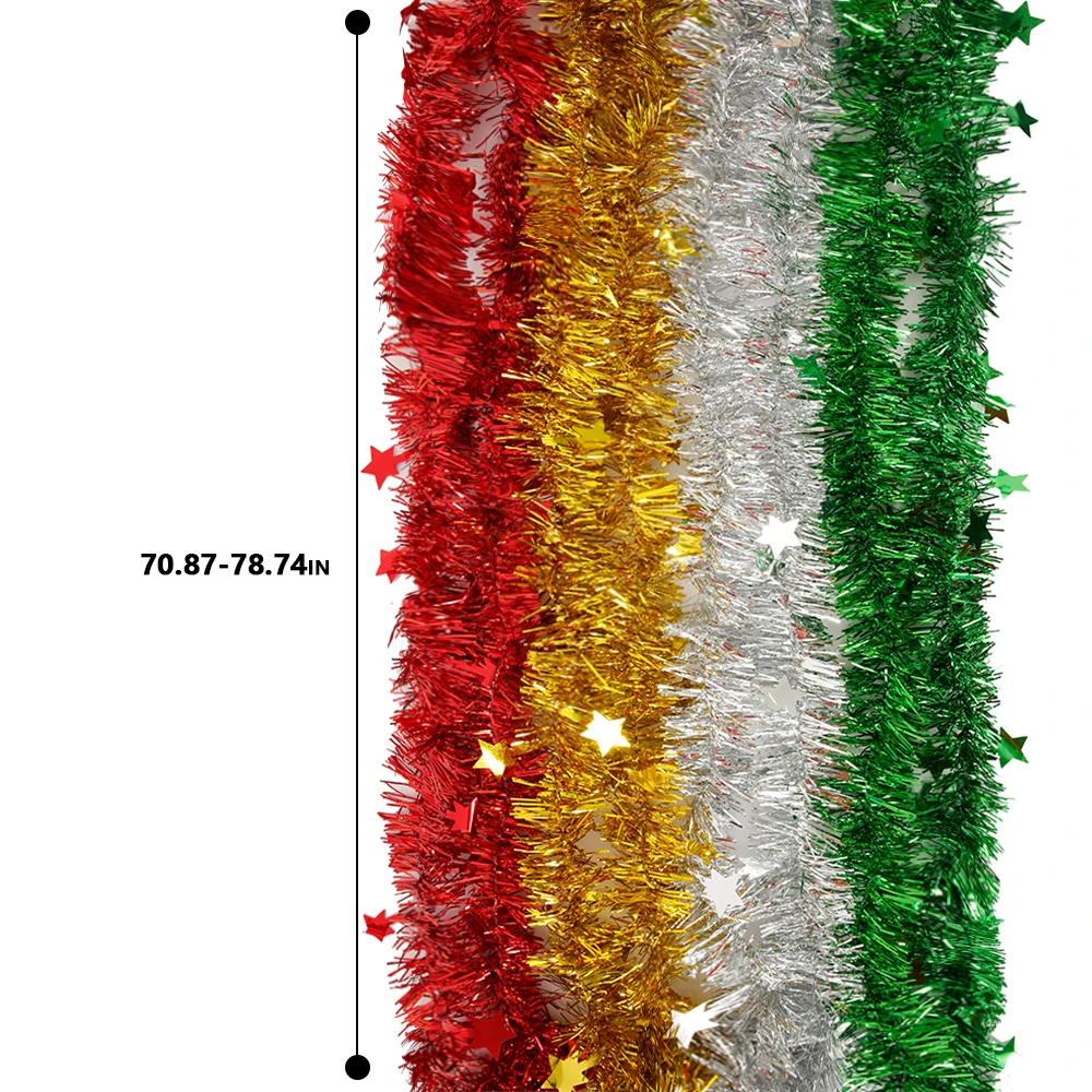 8PCS Mini Tinsel DIY Decorative Color Strip Bachelorette Party Fringe Foil Curtain Birthday Wedding Adult Anniversary Decor