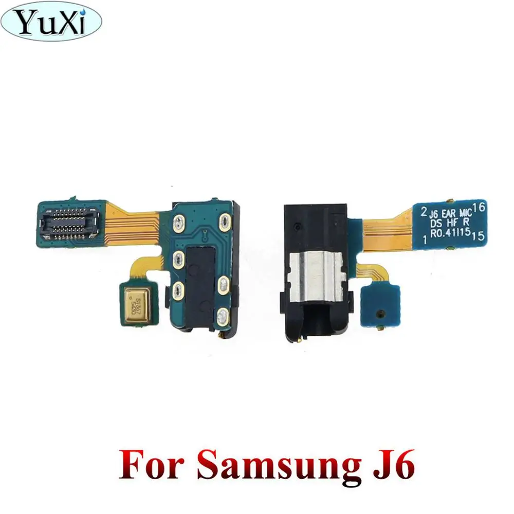 J6 YuXi для Samsung Galaxy J3 J4 J6 J600F J400 J400F J330 разъем для наушников аудио микрофон гибкий кабель аудио разъем Flex - Цвет: J6