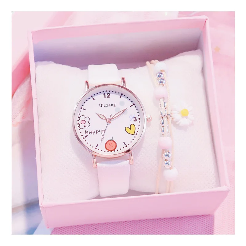 Junior high school students watch Big Girl Korean version Lovely Japanese soft girl pointer waterproof children's primary school afbeelding