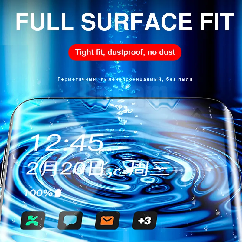 3 шт. 100D Защитная Гидрогелевая пленка для samsung Galaxy S7 Edge S8 S9 S10 Plus S10e Note 8 9 10 Pro Защитная пленка для экрана