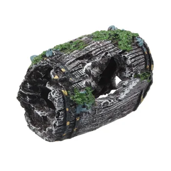 

Aquarium Equipment Accessories Glass Fish Tank Decoration Landscaping Resin Crafts Antique Wine Barrels