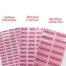 3 размера розовый пользовательское имя стикер s водонепроницаемый личные офисные принадлежности Метки этикетки детей скрапбук школьный стикер для канцелярских товаров набор