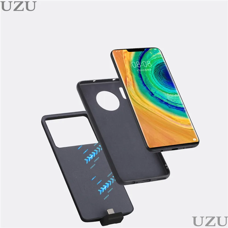 7000 мАч Высокая емкость батарея зарядное устройство чехол для huawei mate 30 внешняя портативная Магнитная Беспроводная зарядка для huawei mate 30Pro