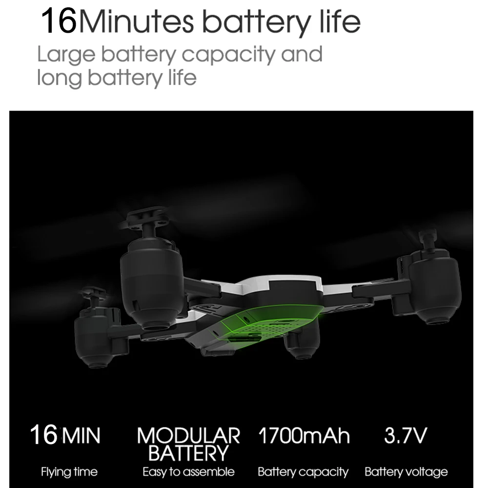 H1W Dynamic Follow WIFI FPV Video With1080P Camera RC Drone Selfie Quadcopter Helicopter VS XS809HW SG106 X12 M69 Dro XMAS GIFT