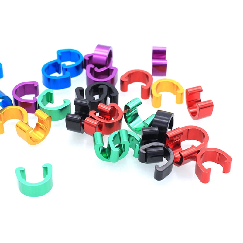 4 шт. Велосипедный тормозной кабель направляющий C-образные зажимы велосипедный