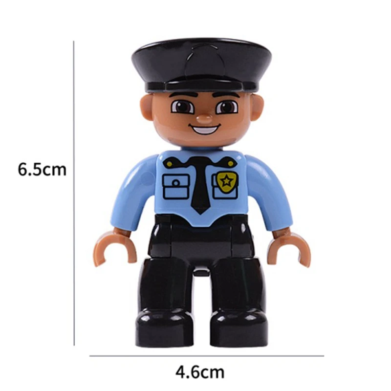 Duplo фигурки дедушка бабушка полиция врачи рабочий инженер фермер большой размер