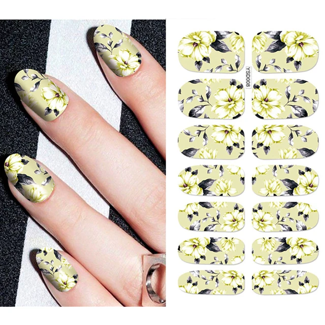 Nail Stickers For Nails Sliders 3D Color Water Transfer Nail Sticker Creativity Decoration Art Necklace Pattern Dreamcatcher YSD008
