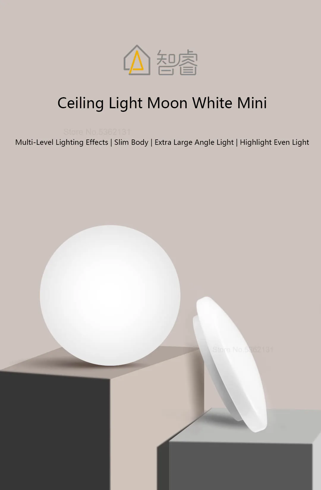 Xiaomi Youpin Zhirui потолочный светильник Moon Белый Мини многоуровневый светильник ing Effects тонкий сверхбольшой угловой светильник, высокий светильник