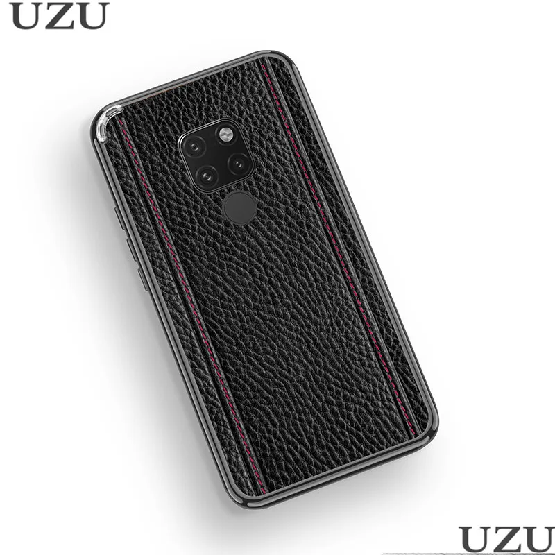 Чехол из натуральной кожи с текстурой личи для huawei mate 20 P20 Pro mate 20X с металлической рамкой для huawei mate 20 P20 Pro Coque
