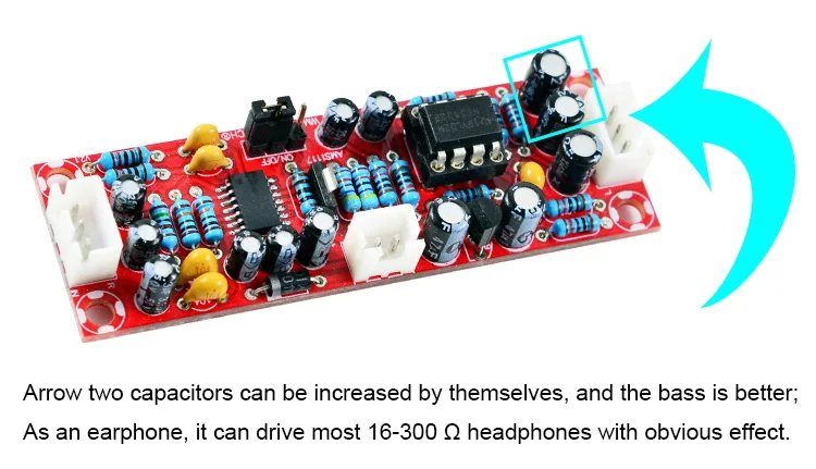 CIRMECH bass booster preamplifier earphone amplifer headphone amplifier dc12-24v good sound