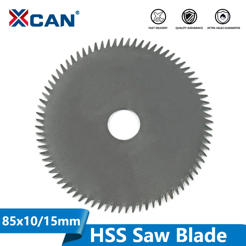 

XCAN 1pc 85mm Bore 10/15mm 80Teeth Electric HSS Mini Circular Saw Blade Power Tools Accessories Wood/Metal Cutting Disc