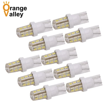 

10PCS Car LED T10 194 W5W 501 24 SMD LED 3014 Auto Clearance Lights Reading Light Marker Lamps DC 12V