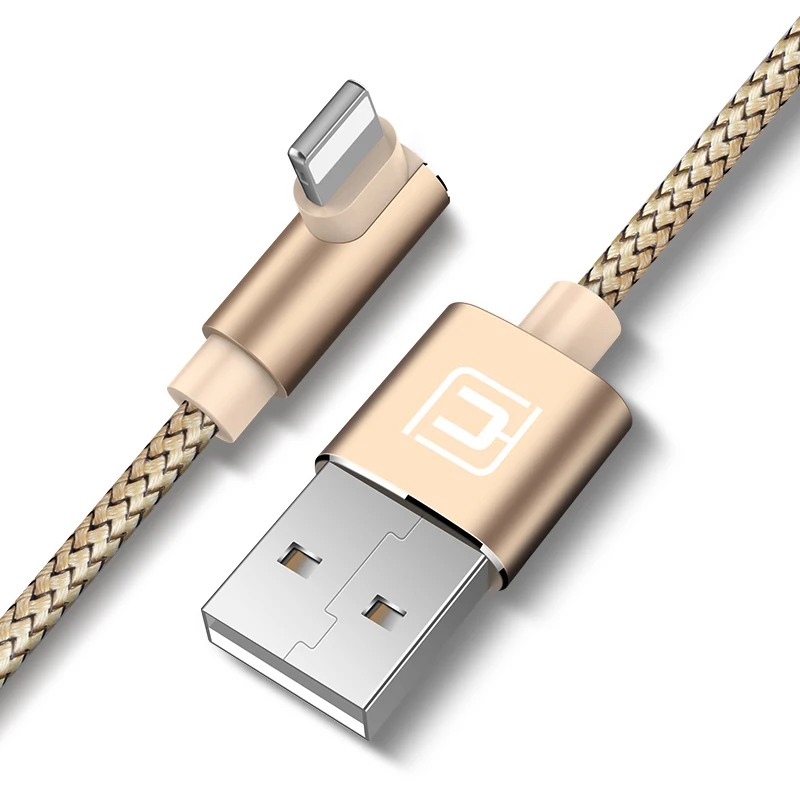Игровой usb-кабель 150 см для iPhone 11 X Xr Xs Max 8 7 6s Plus, зарядный и игровой usb-кабель для синхронизации, нейлоновый Плетеный usb-кабель - Цвет: Золотой