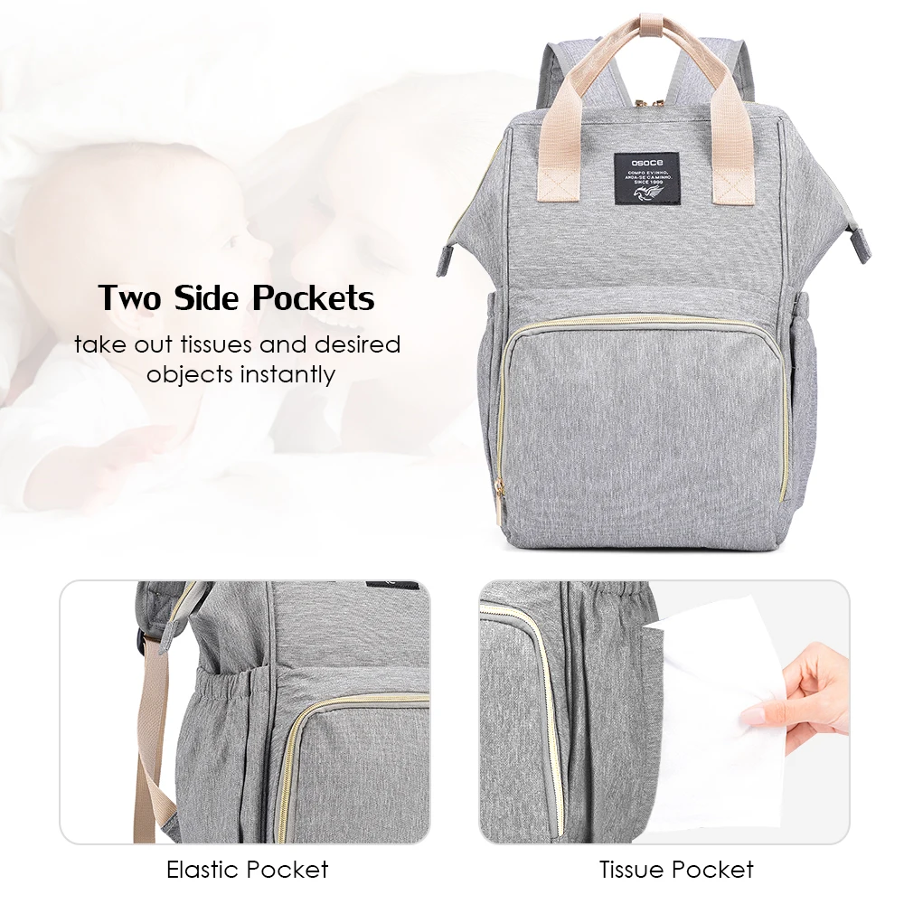 Модная сумка для подгузников для мамы и папы, дорожный рюкзак, дизайнерская Большая вместительная Детская сумка, сумка для детских
