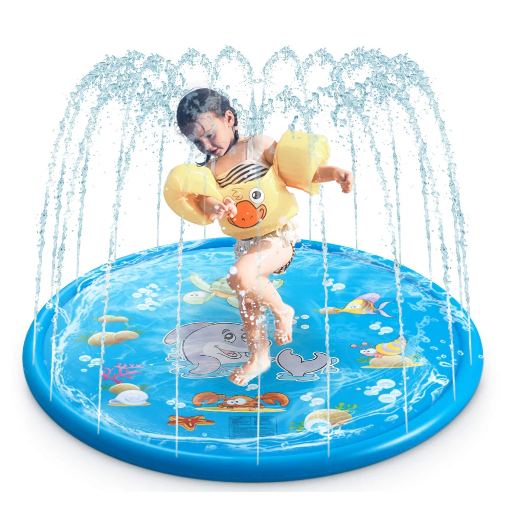 Надувной Спринклерный коврик гигантские пальмовые игрушки для игры в воду Детские распылительные водяные подушки для отдыха на открытом воздухе летние вечерние игрушки для сада