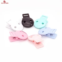 Sutoyuen 20pcs Round Head Pacifier Clip Soother Holder For DIY Beads Baby Dummy Chain Plastic Pacifier Clips Baby Accessories 2