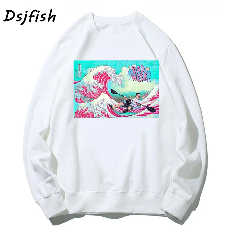 Vaporwave толстовка мужская забавная Harajuk Sad Girl Ретро аниме уличная японская Эстетическая Мужская/женская верхняя одежда, толстовки сексуальные унисекс