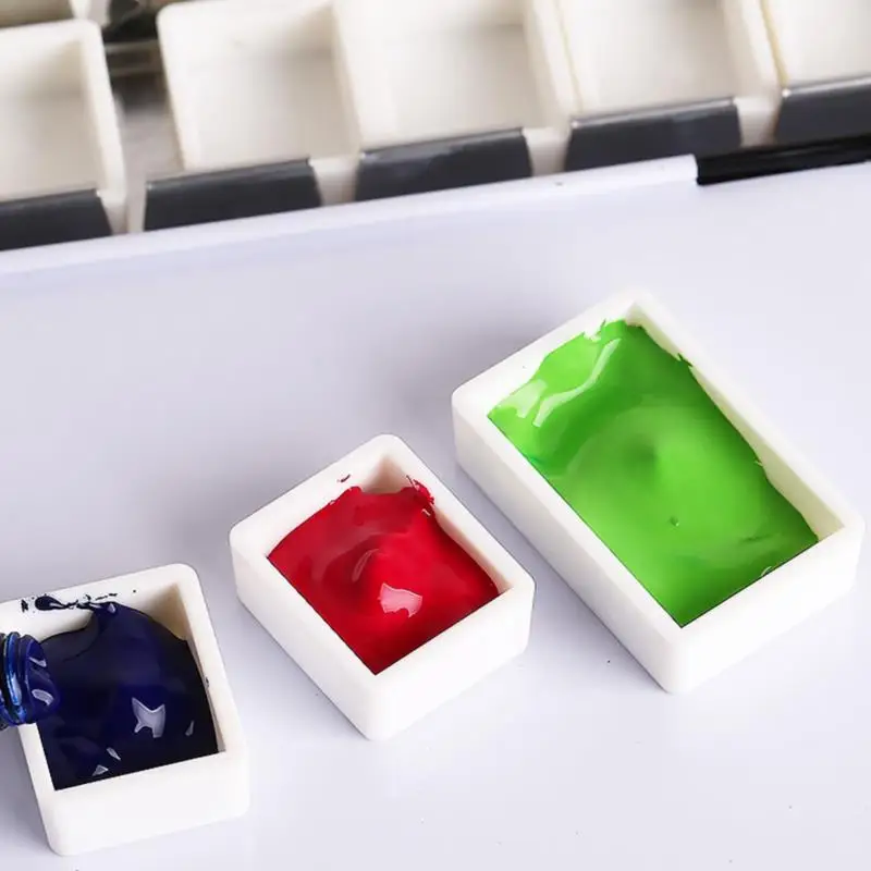 Paint Tray Color Palette Watercolor Palette Half Pan Watercolor Tray Paints Tin Box Empty for Painting Supplies