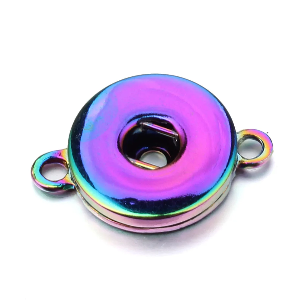 Metal Snap Buttons 10pcs/lot Interchangeable DIY Charm Snap Buttons 18mm/12mm for Make Button Bracelets Necklace