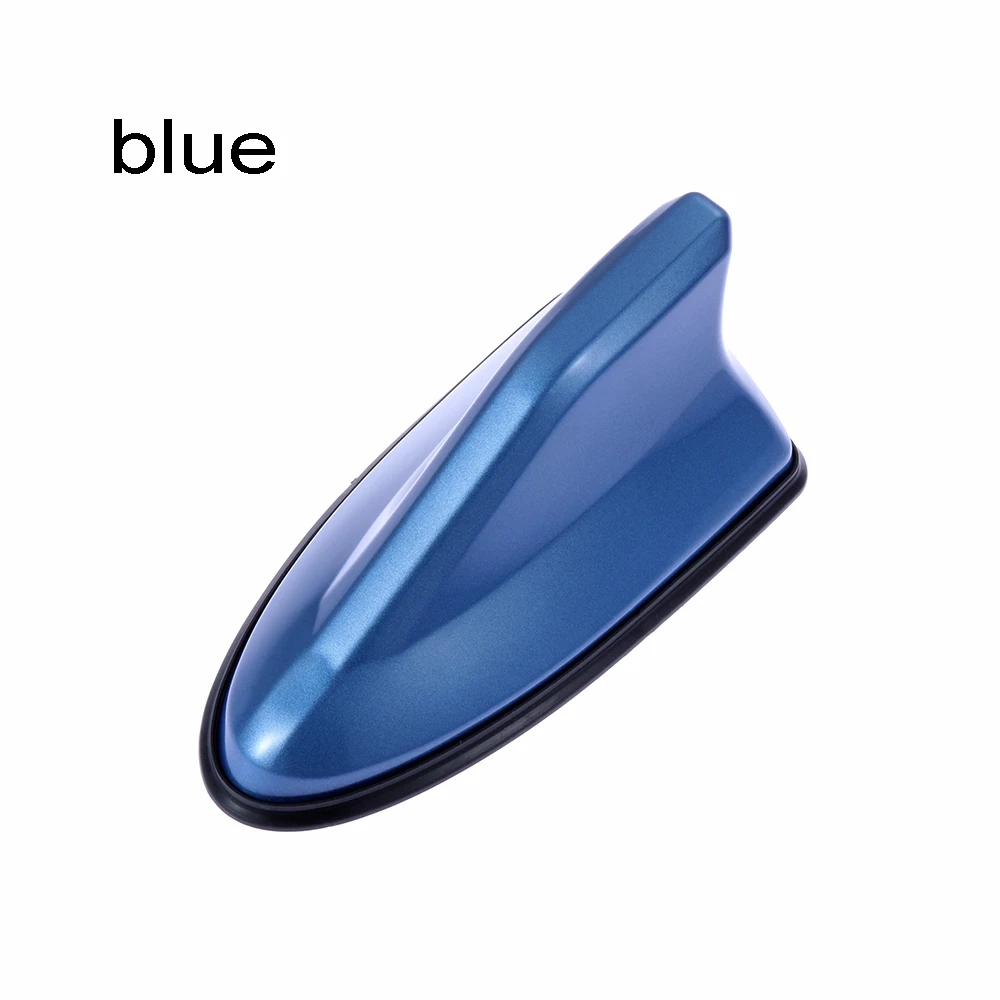 blue 1 шт. универсальный Плавник Акулы Автомобильная антенна на крыше FM/AM усилитель сигнала авто Замена украшения автомобильные аксессуары - Цвет: blue