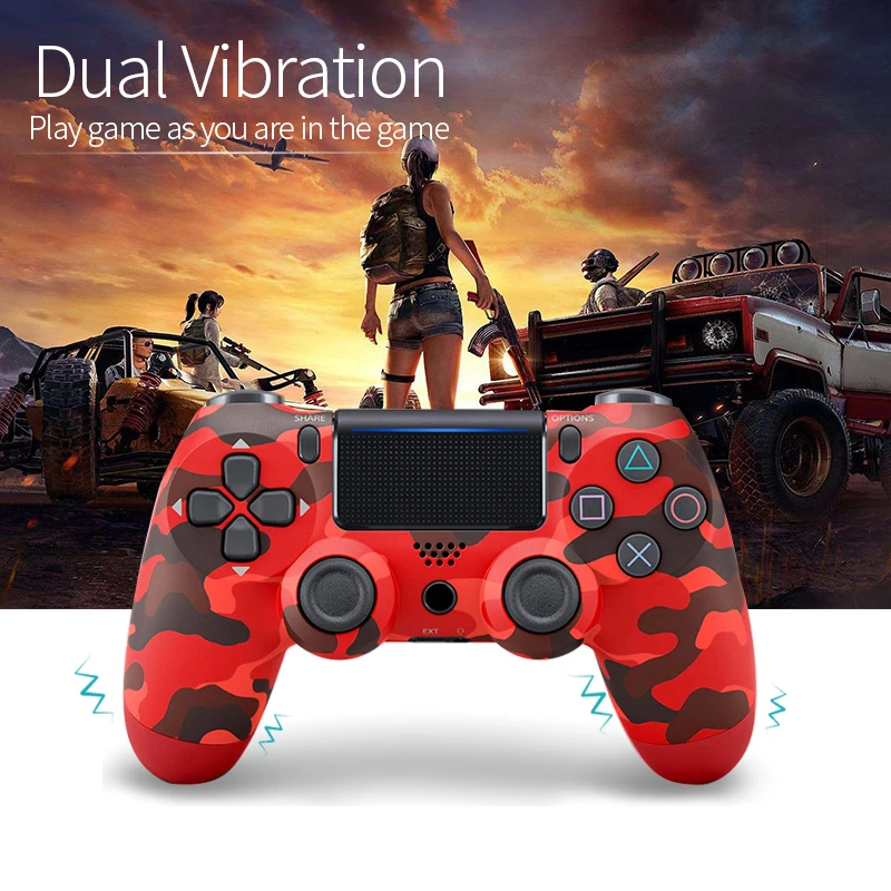 Bluetooth Wireless Gamepad For PS4 Controller For Playstation 4 Dualshock 4 Double Vibration Joystick Gamepad