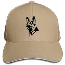 Классическая унисекс на заказ крутая немецкая овчарка шляпа для гольфа Простая Регулируемая бейсболка