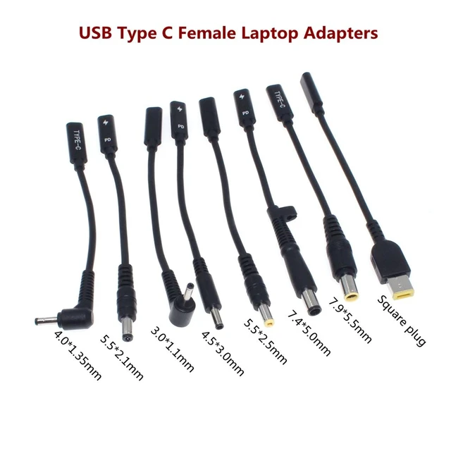 USB Type C 3.1 PD to 5.5mm Barrel Jack Cable - 12V 5A Output