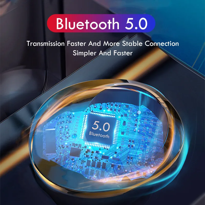 Беспроводной музыкальный плеер сенсорный Управление наушники вкладыши TWS Bluetooth 5