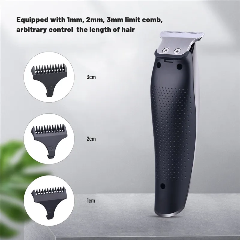 Máquina de Cortar Cortador de Cabelo Máquina de Corte de Cabelo sem Fio dos Homens Corte de Cabelo Ckeyin Elétrica Cabelo Barbeiro Aparador Display Lcd Usb 6 High Quality Eletrodomésticos