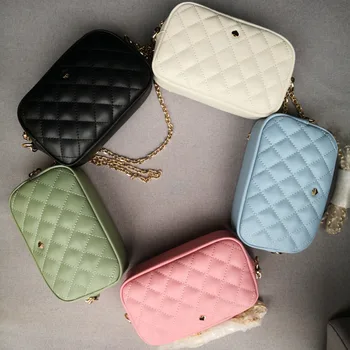 

Summer Small Flap Genuine Leather Women's Crossbody Bags For Women Chain Messenger Bag Female Cowhide Sac A Main Shoulder Bag