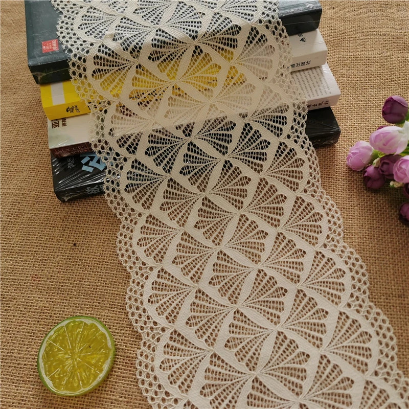 18.5CM Large And Small Lace Decoration Fabric Wide Elastic Lace With
