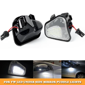 

6000k white led side under mirror puddle lights for VW CC Beetle EOS Passat B7 3C Passat CC Jetta Scirocco car styling