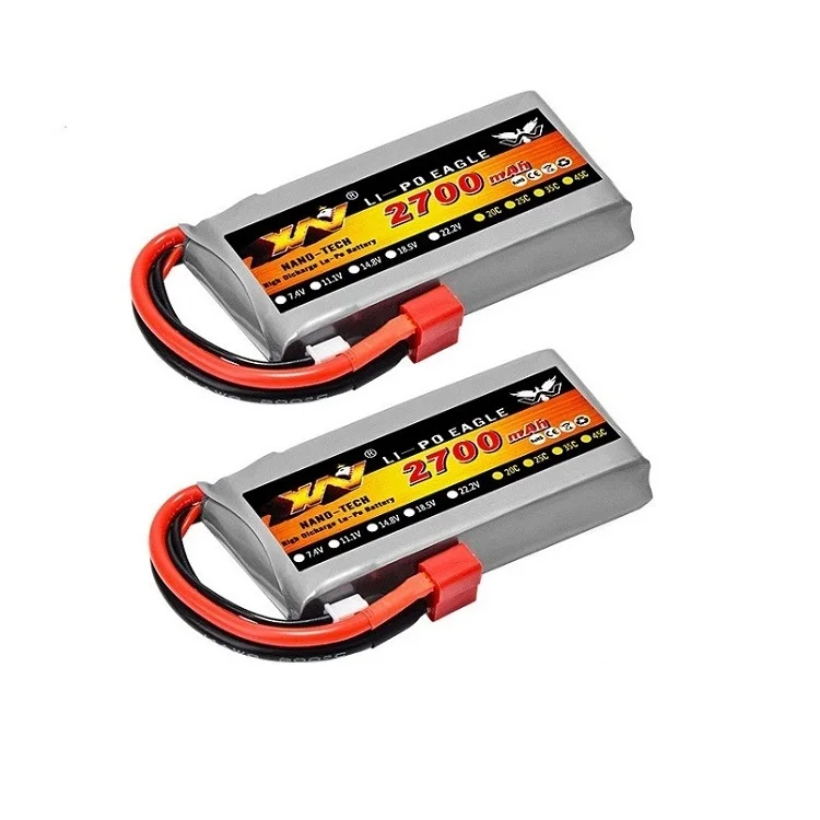 YUKALA 2s Wltoys 12428 12423 RC автомобиль 03 Q39 обновленная батарея 7,4 V 2700mAh RC Lipo батарея(до 5400 mah) 40C Max 60C