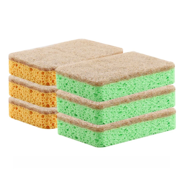 24 PC Lot Dishwashing Sponges Heavy Duty Scrubber Cleaning Kitchen Dish Sponge