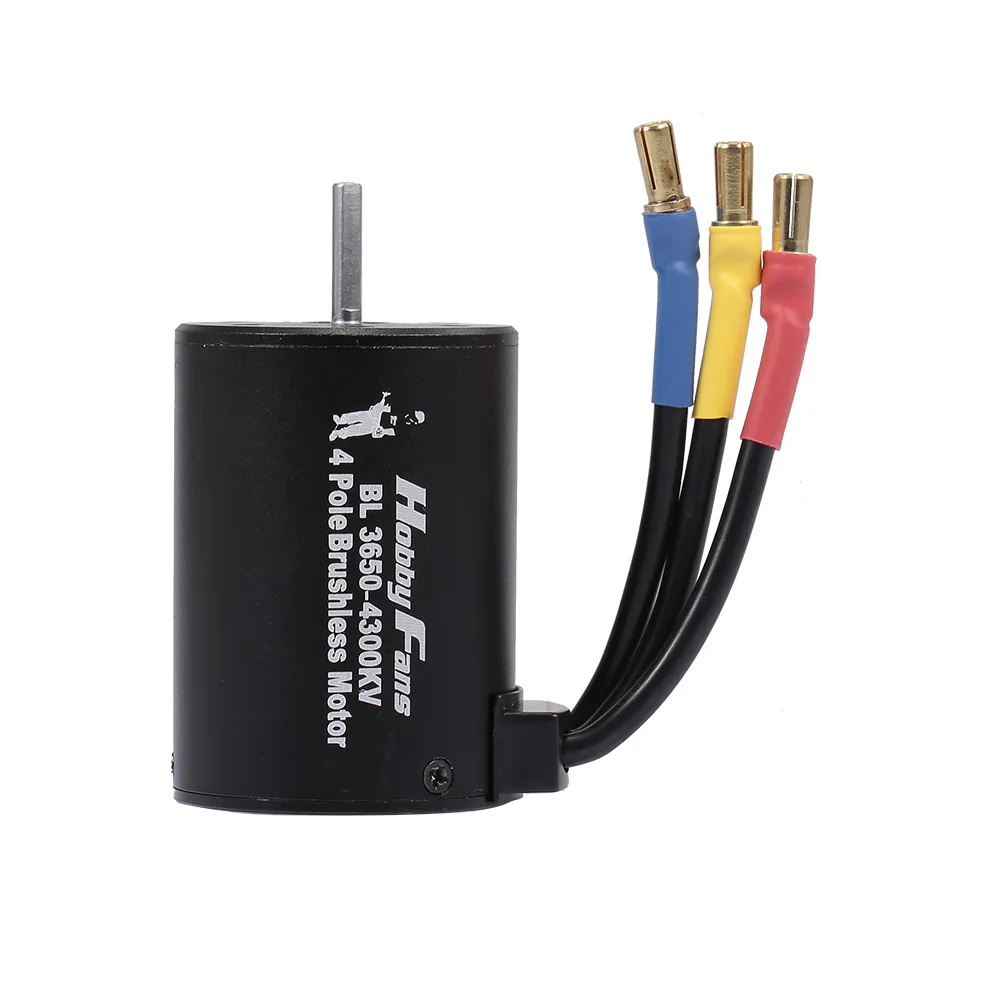 HobbyFans 3650 3100/3500/3900/4300KV бесщеточный мотор с радиатором и 60A ESC с BEC водонепроницаемый для 1/10 RC автомобиль грузовик