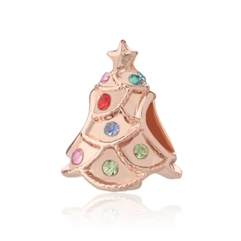 

Christmas tree charms pendant bead trinket berloque fit original pandora bracelet & bangle accessories diy jewelry for women