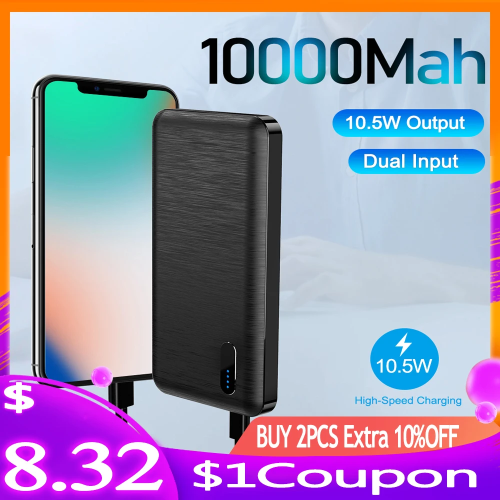 Portable LED Display Power Bank 10000mAh Battery Charger Quick External Battery Power Bank For iPhone Xiaomi iPhone USB Power Portable LED Display Power Bank 10000mAh Battery Charger Quick External Battery Power Bank For iPhone Xiaomi iPhone USB Power