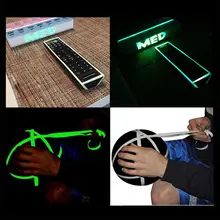 3 м ПЭТ светящаяся лента светится в темноте Ночная Рыбалка Велоспорт Предупреждение безопасности