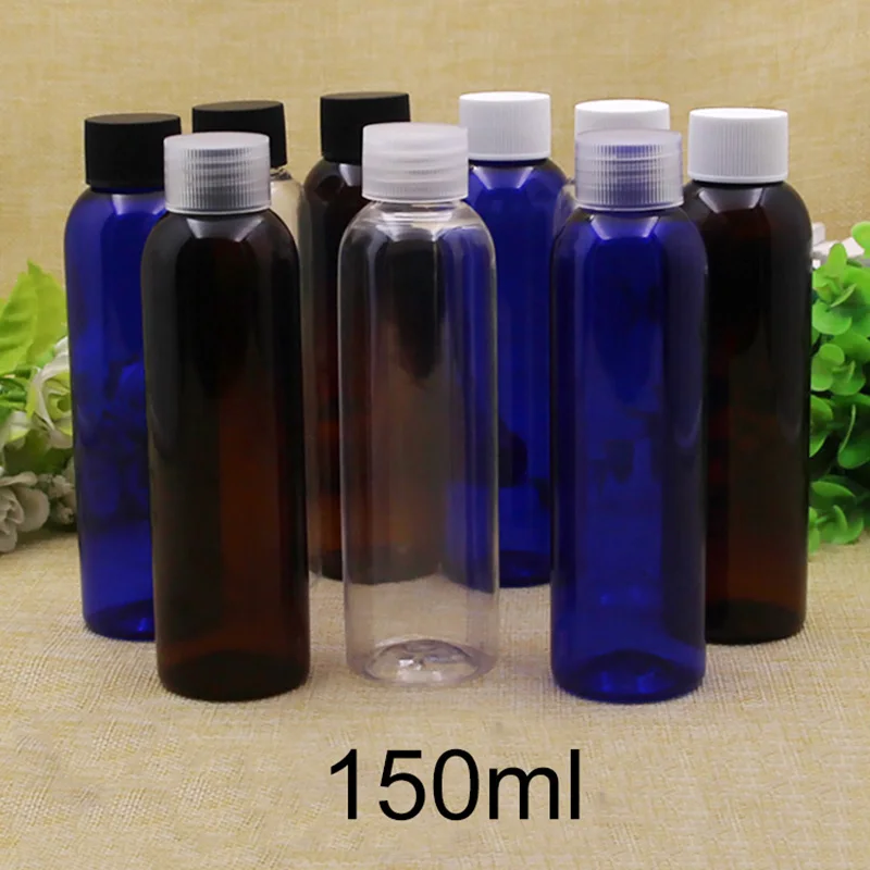 

150ml Plastic Water Bottle Empty Makeup Lotion Cream Shampoo Packaging Cosmetic Face Toners Container Travel Hotel Free Shipping