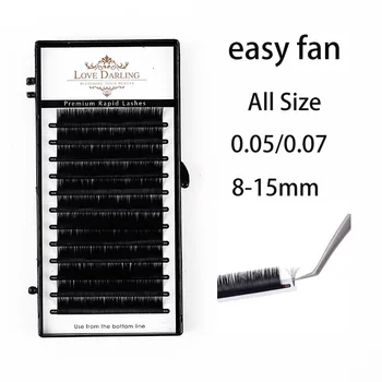 

Fast-fanning Bloom Eyelash Automatic-Flowering Lashes Easy-Fan Lash-Extension Self-making Fans all size volume Faux Mink -