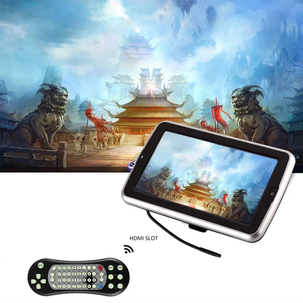 

10.1 inch Ultra-thin HD 720P Digital TFT Screen Ultra-thin Design Car Headrest DVD Player X10D 806D 606D Multimedia Player