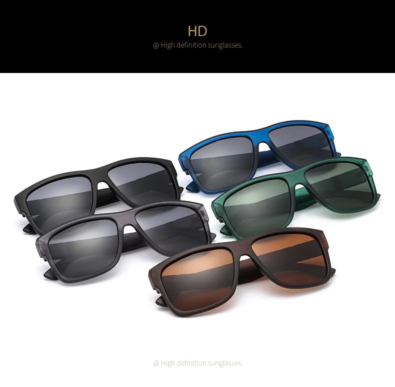 Ретро брендовый дизайн поляризованные солнцезащитные очки для мужчин водительские оттенки Мужские Винтажные Квадратные Солнцезащитные очки для мужчин Oculos очки
