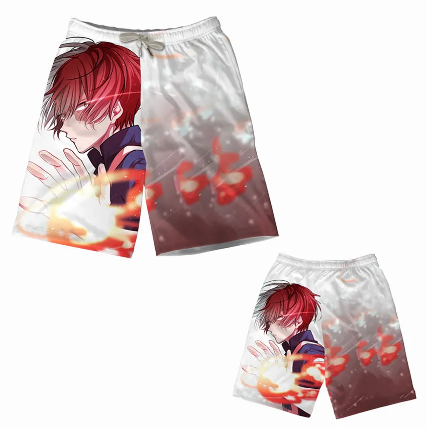 My Hero Academy пляжные шорты с принтом Midoriya izku для подростков, мужские быстросохнущие пляжные шорты для серфинга, штаны, Спортивная уличная одежда из модала - Цвет: MQD 305