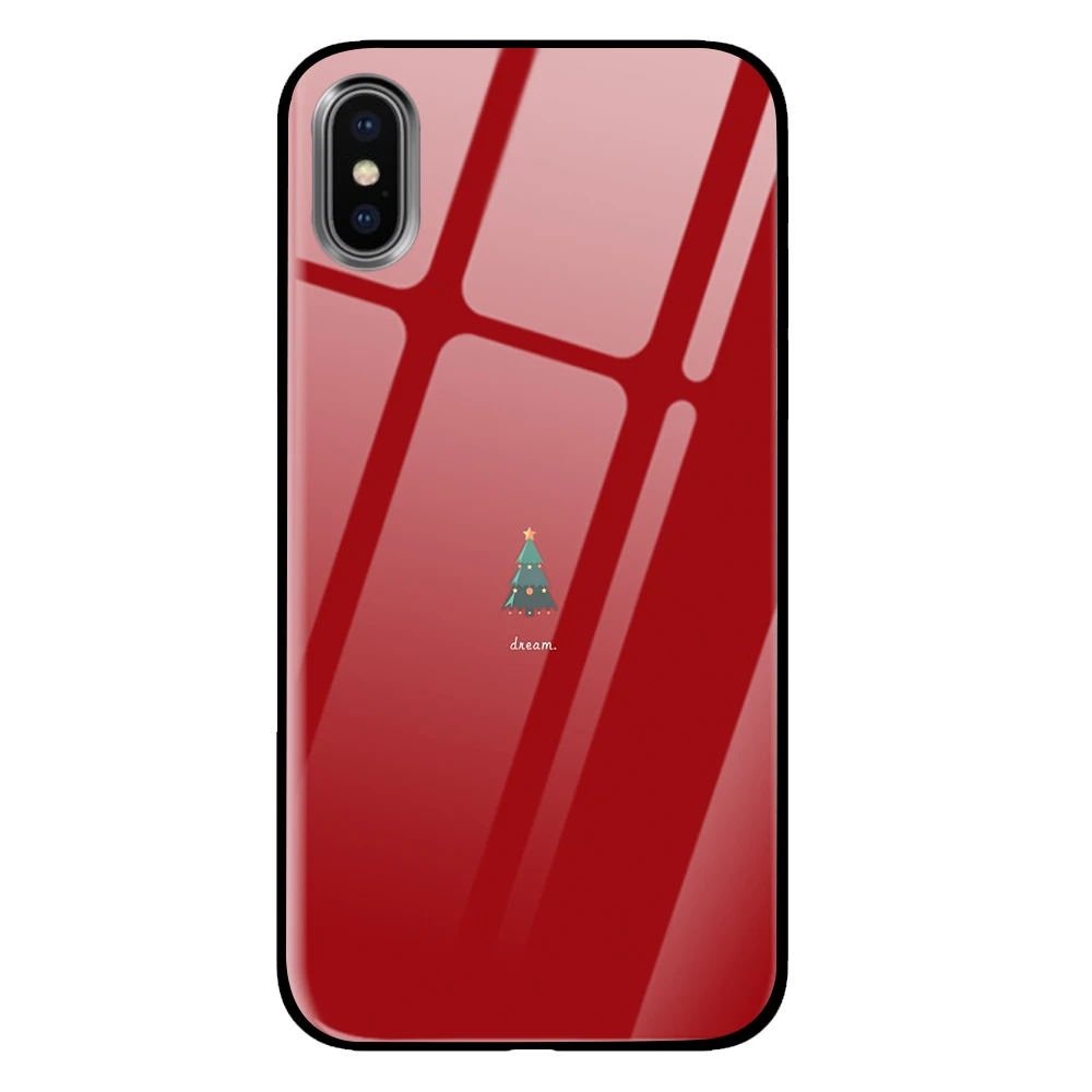 5 Роскошный Рождественский постер из закаленного стекла для iPhone 5 5S 6 6s 7 8 Plus X XS XR 11 Pro Max - Цвет: 5