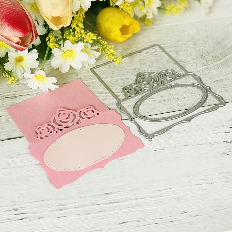 Цветы скрапбукинг штампы розовые металлические Вырубные новинка 2019 открытка для